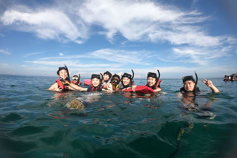 浮潛活動.海底郵筒明信片